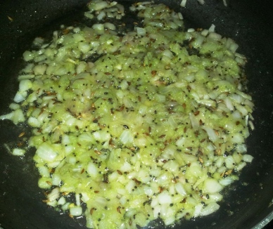 onions, green chilli, ginger garlic paste